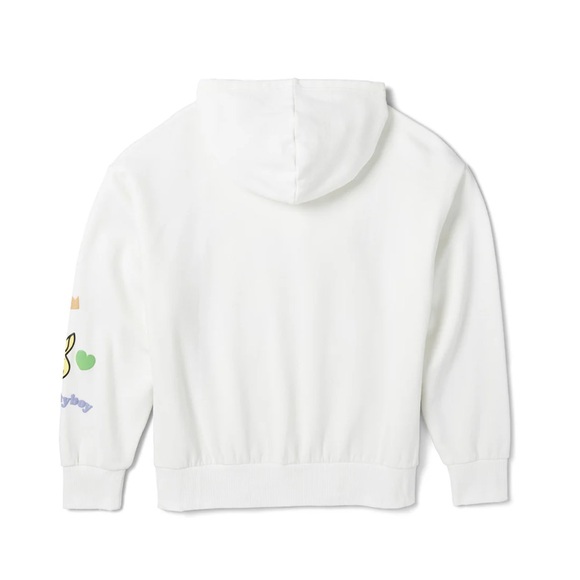 🤍FINAL SALE🤍 Playboy Happy Camper Beaded Rainbow Drop Shoulder Hoodie Size S - Picture 4 of 12